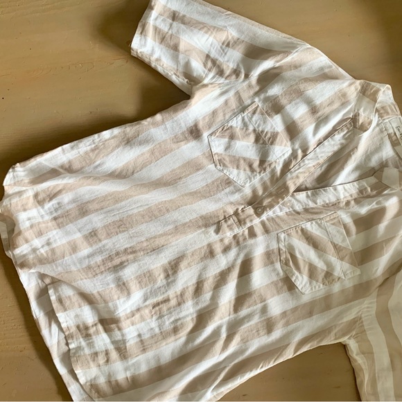 Tunic style striped lightweight blouse - Picture 5 of 7